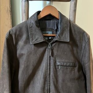 Zara Brown Lightweight Shirt Jacket with Classic Collar
